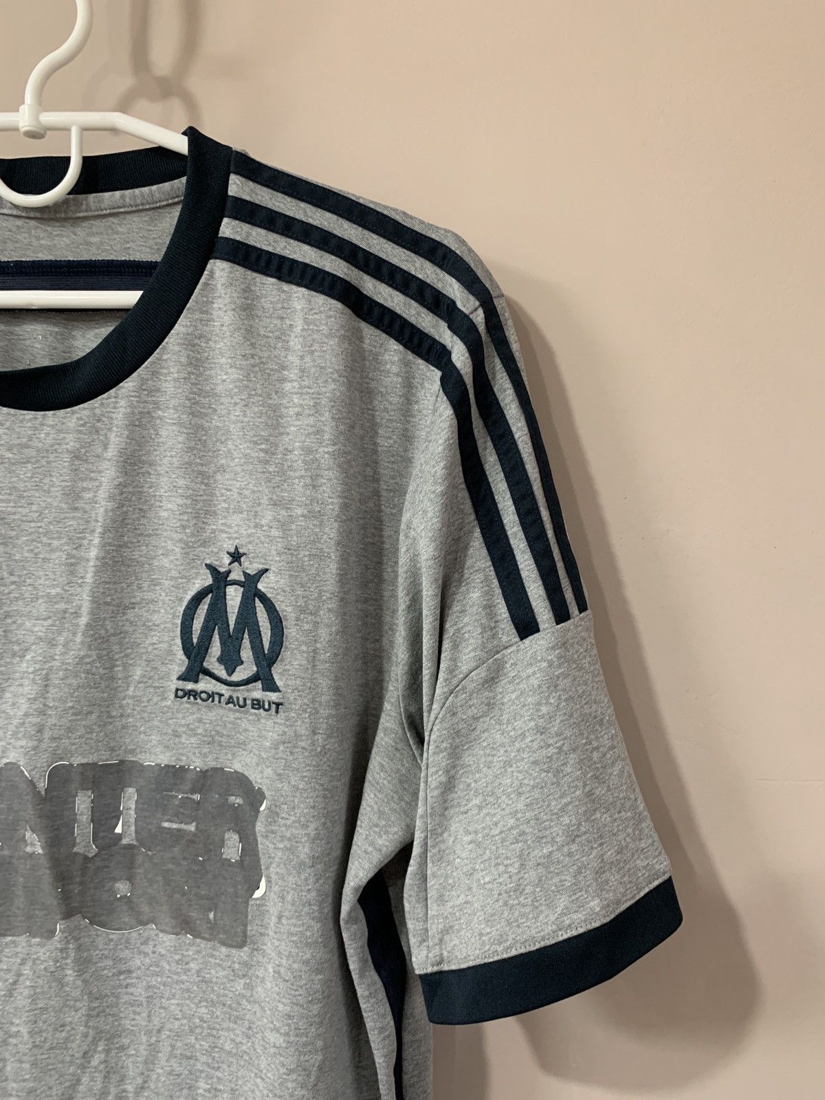 Adidas Olympique Marseille 2014 Away Football Shirt Adidas Soccer M Size US M / EU 48-50 / 2 - 4 Thumbnail