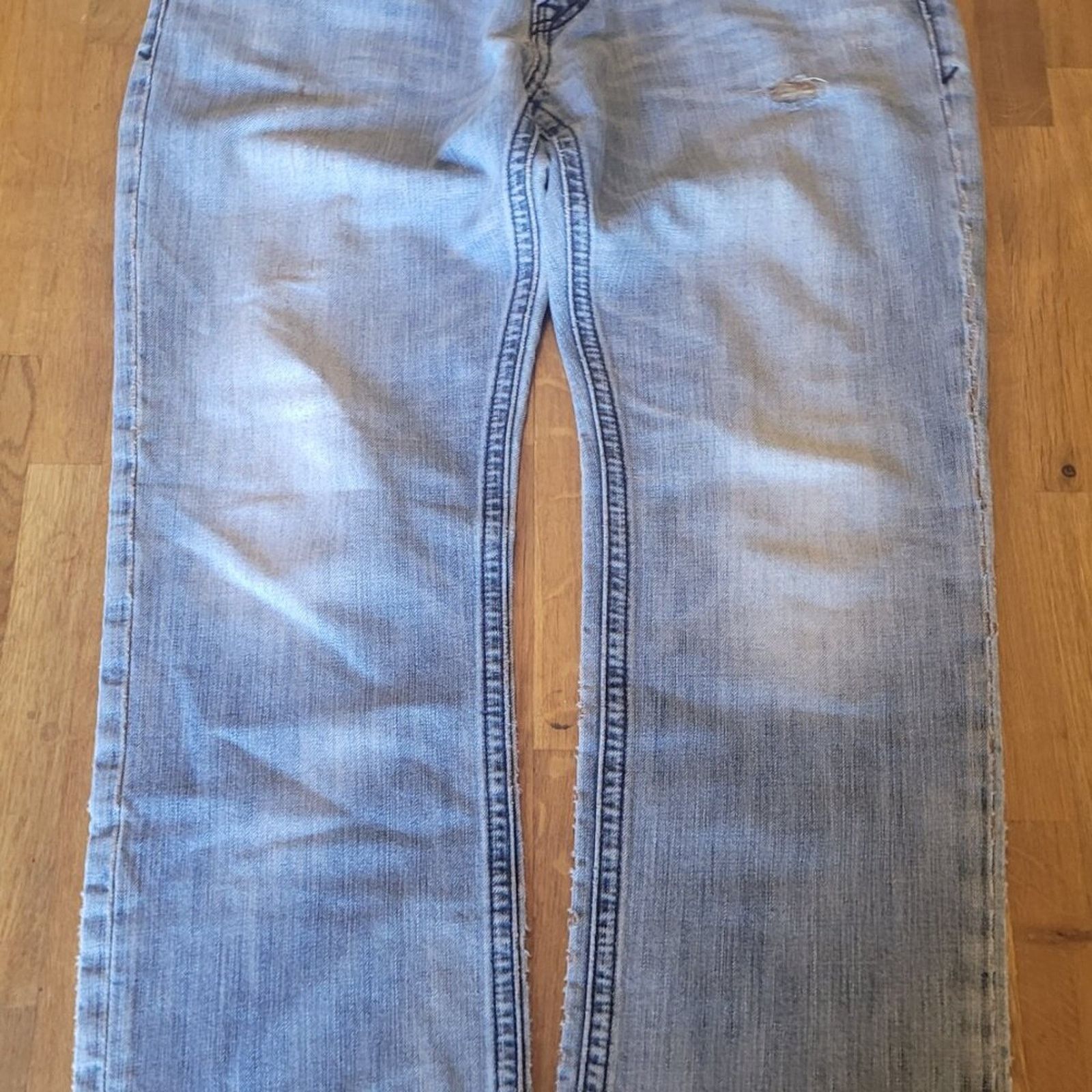 Express Express Kingston Classic Fit Straight Leg Jeans 32x30 Size US 32 / EU 48 - 8 Thumbnail