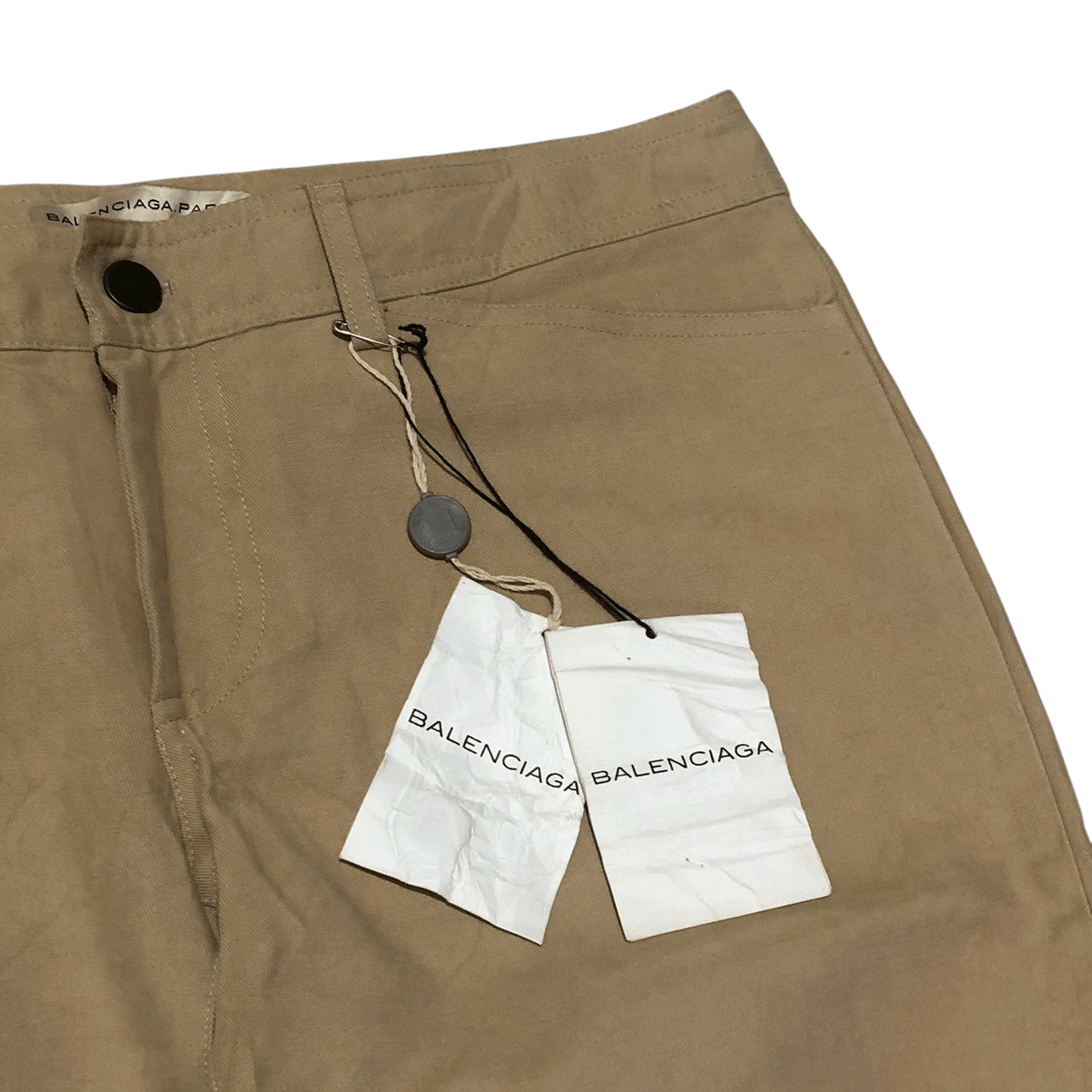 Balenciaga Balenciaga Pantalon Monogram Back Logo Trousers (Waist|34") Size 27" / US 4 / IT 40 - 3 Thumbnail