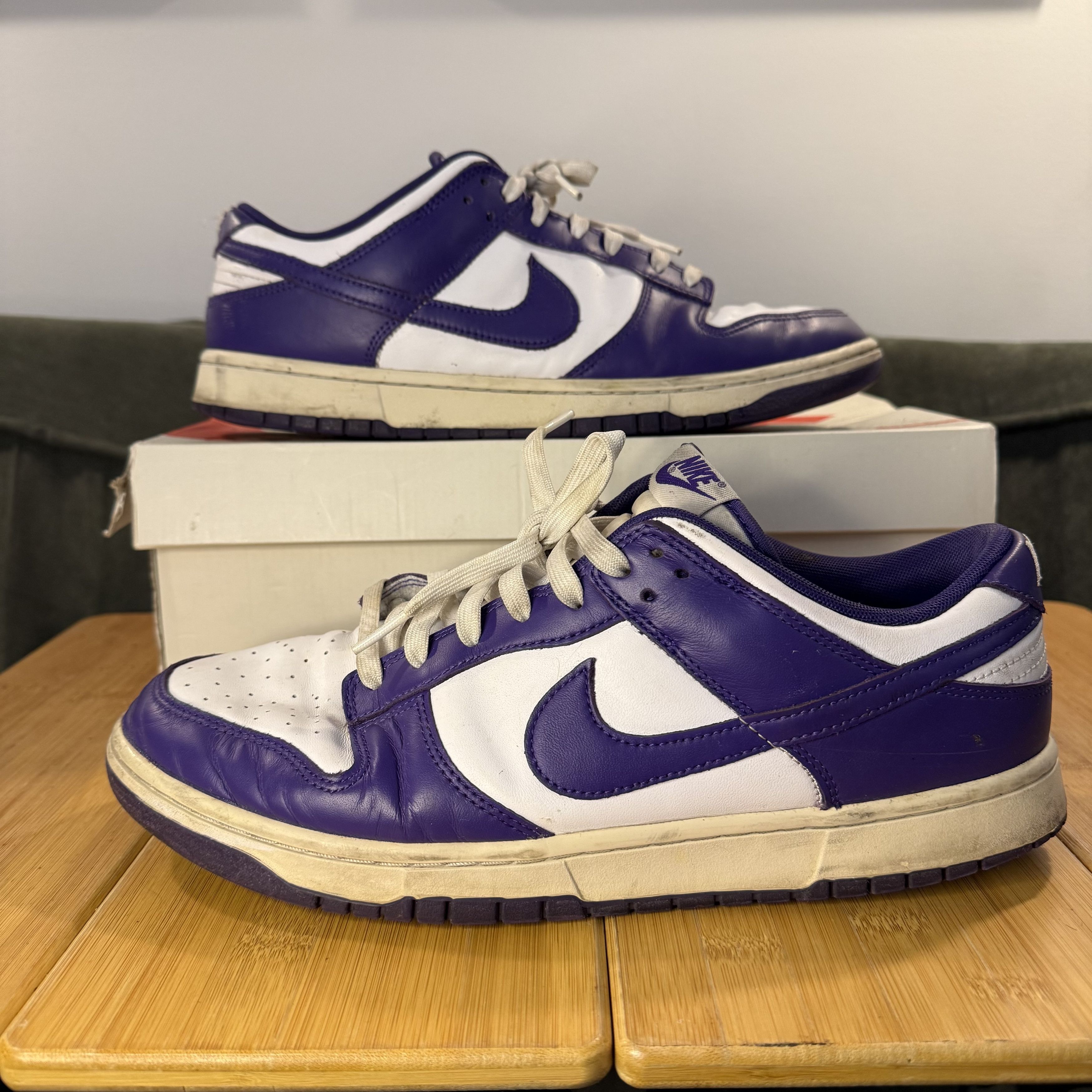 Nike Nike Dunk Low Retro 'Championship Court Purple', Men's 12 Size US 12 / EU 45 - 1 Thumbnail