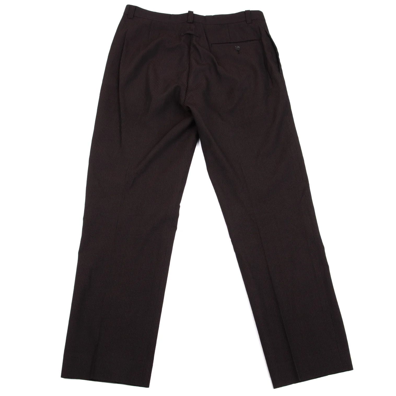 Jean Paul Gaultier Wool Zigzag Stripe Pants in Bordeaux Size 50 Size US 34 / EU 50 - 10 Thumbnail