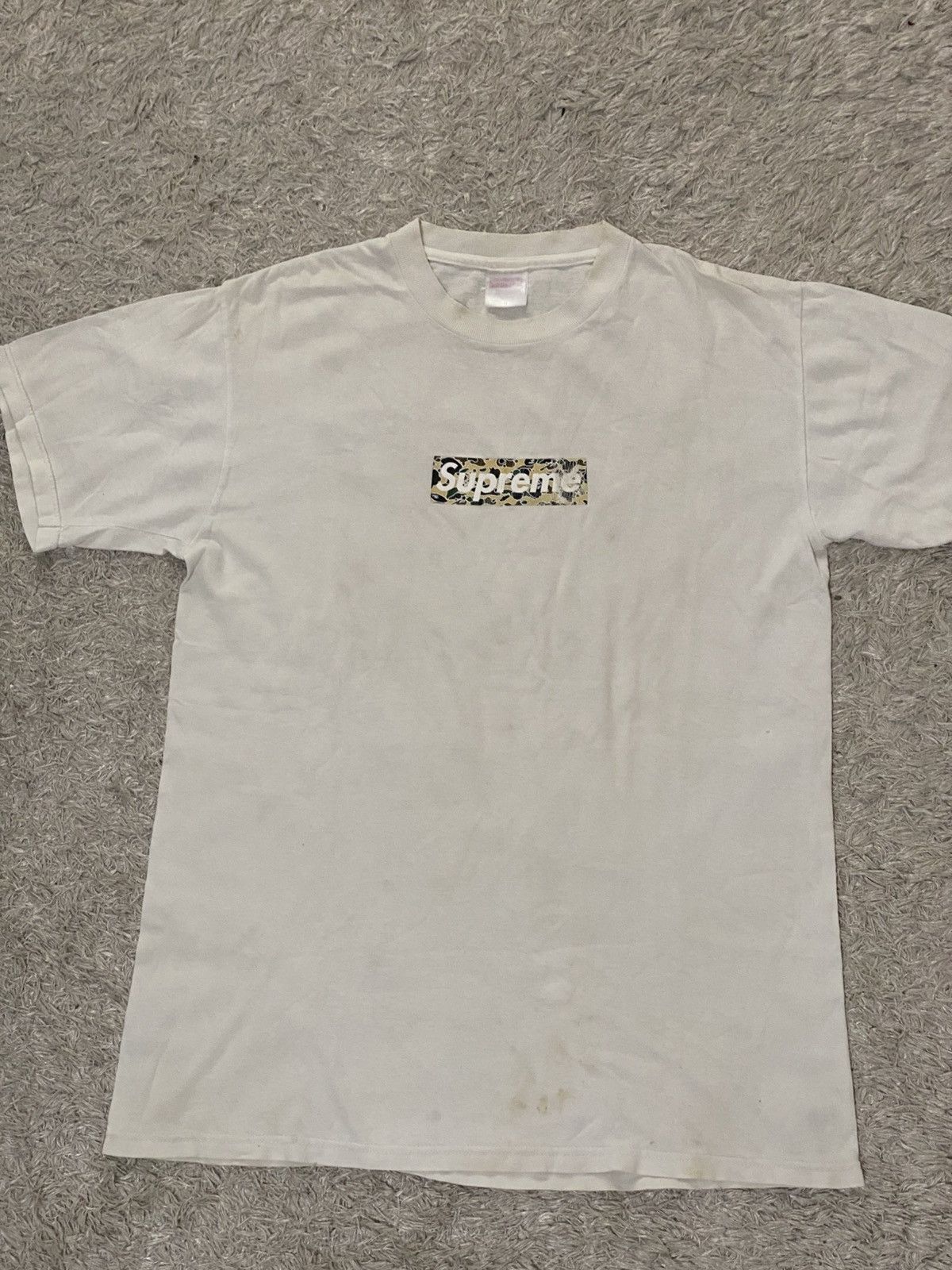 Supreme Rare!! Supreme X Bape collab 1998 tshirt Size US M / EU 48-50 / 2 - 2 Thumbnail