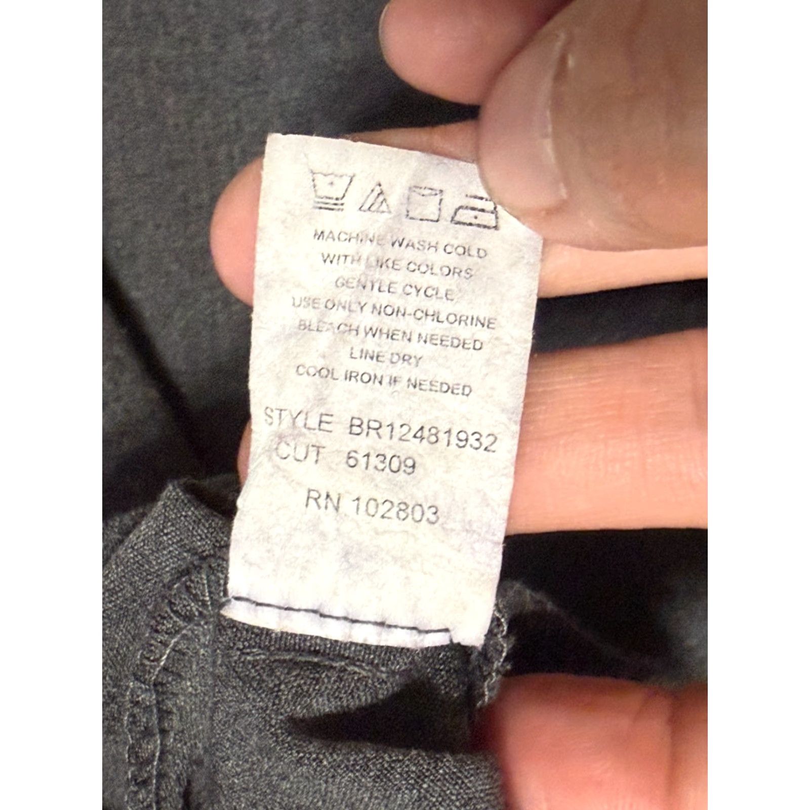 Vintage Briggs New York Pants Dress Pants, 14P, Gray, 40" Length, Petite, Flat Front, Polyester Rayon, Women's Pants, Regular Fit Size 36" / US 14 / IT 50 - 5 Thumbnail