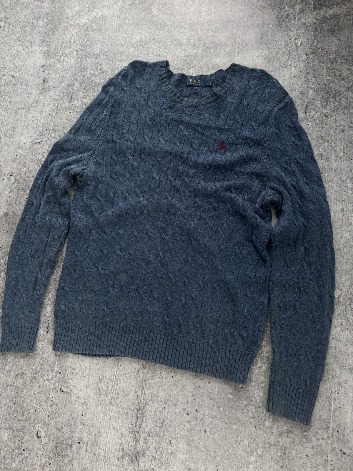 Polo Ralph Lauren Polo Ralph Lauren Cable knitwear sweater Vintage Size L Size US L / EU 52-54 / 3 - 2 Thumbnail