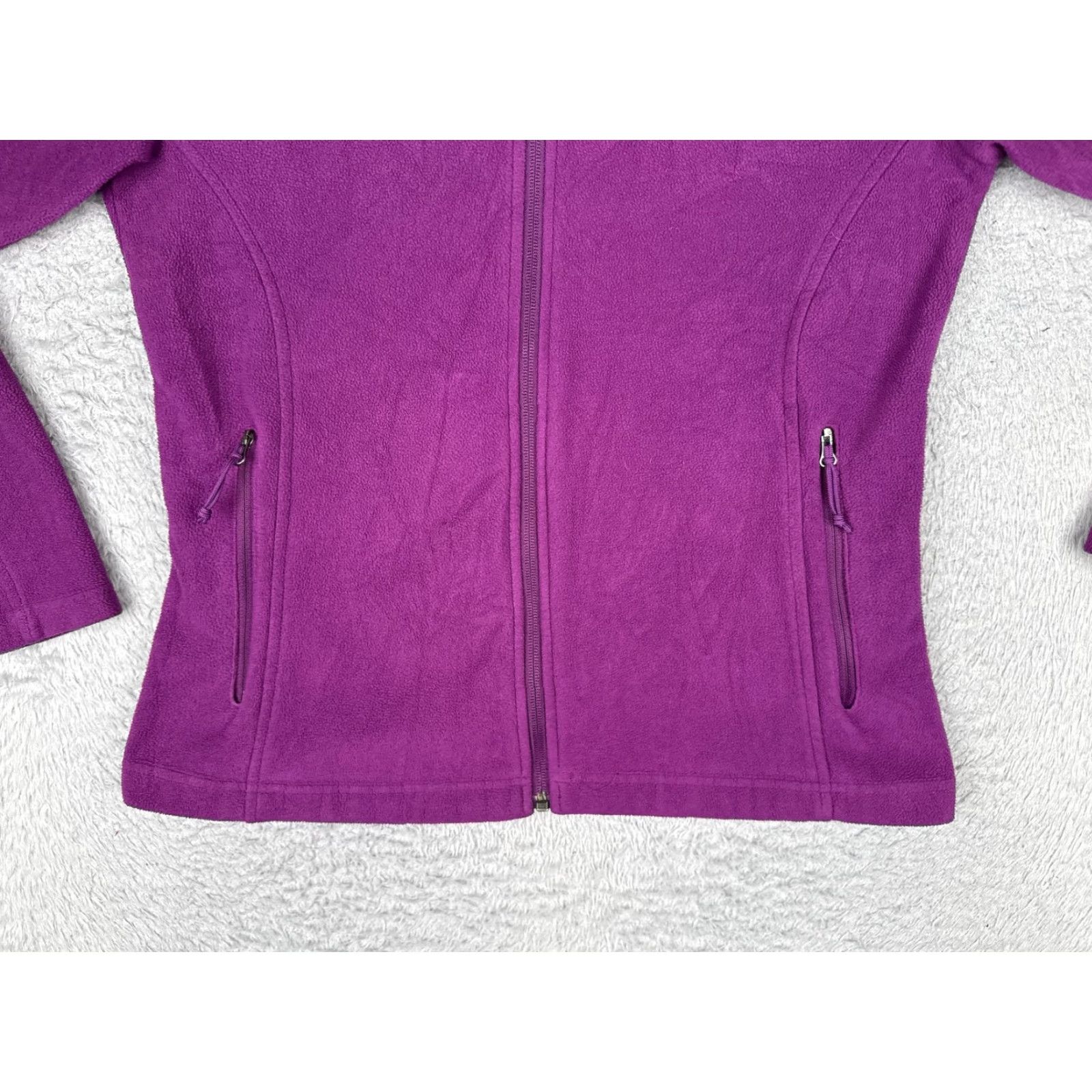 Vintage Columbia Jacket Womens M Purple Fleece Full Zip Pockets Outdoor Warm Hiking Size M / US 6-8 / IT 42-44 - 5 Thumbnail