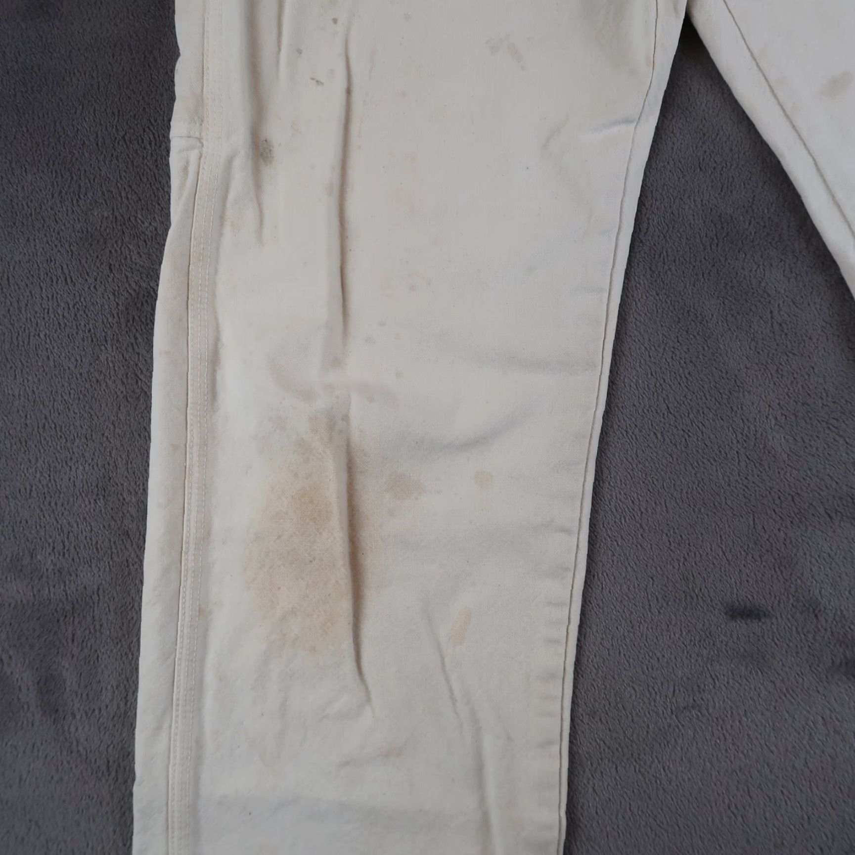 VINTAGE Big Ben Carpenter Pants White 90s Mens 32x32 Canvas Cotton Utility Pockets 5-Pocket Mens Boys?