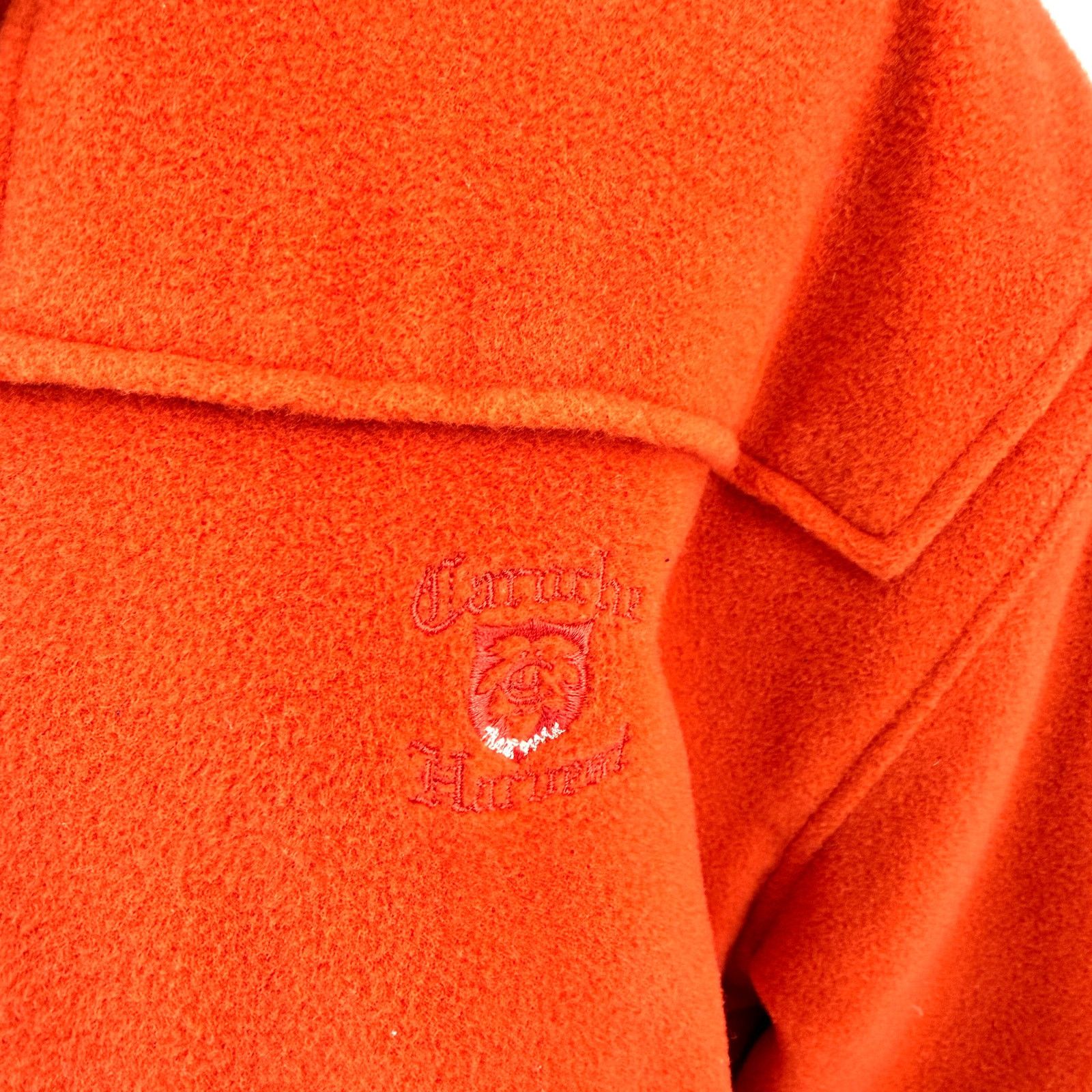 Vintage 80s/90s Caroche Harvest Orange Hooded Toggle Duffle Coat Size XL / US 12-14 / IT 48-50 - 5 Thumbnail