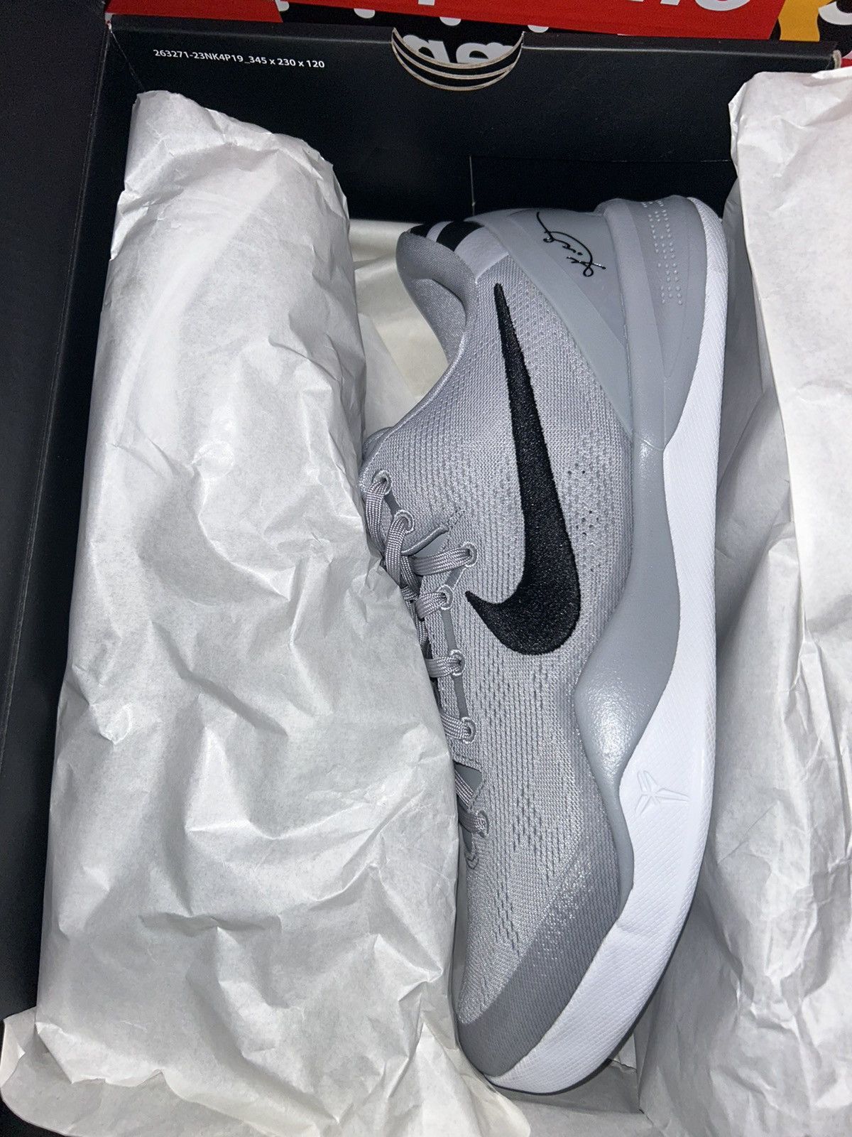 Nike Nike Kobe 8 Protro TB Wolf Grey Black HM6469-001 size 13 NEW Size US 13 / EU 46 - 11 Thumbnail