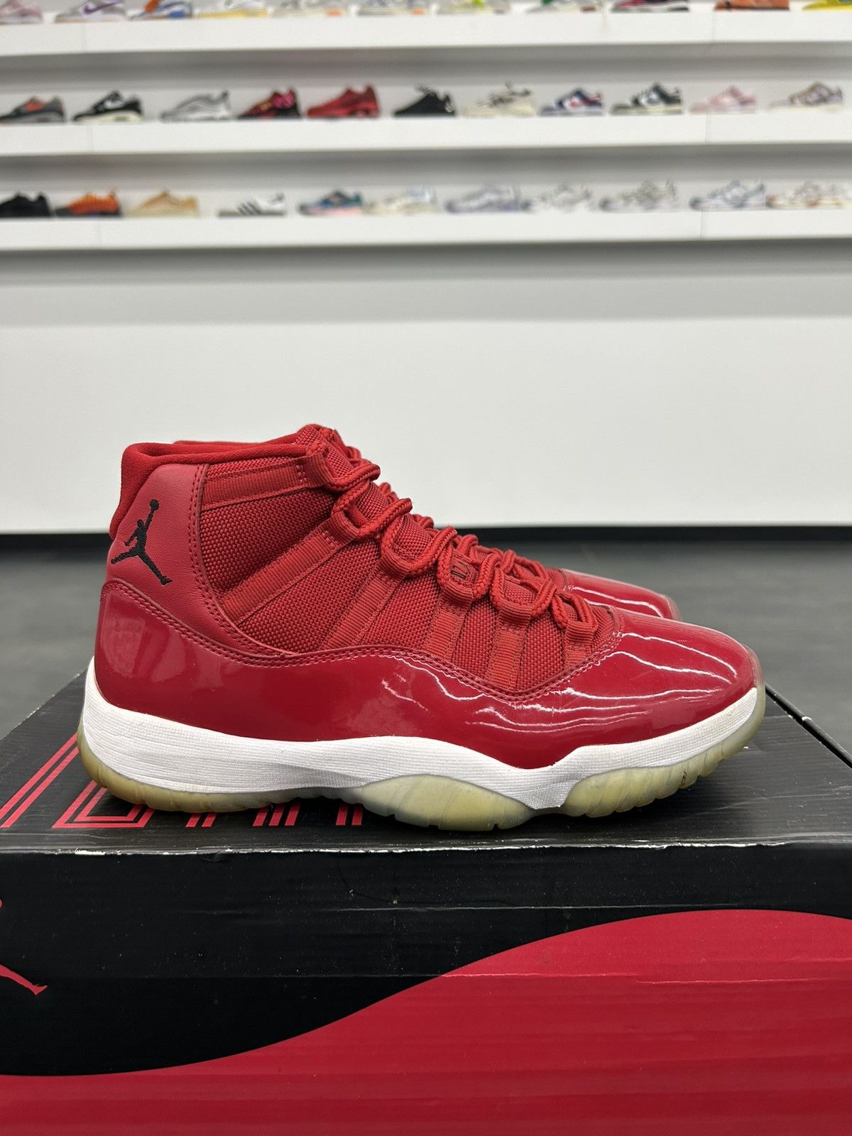 Jordan Win Like ‘96 Retro 11 Size 6.5Y Red “Win Like 96” Jordan 11s - Size 6.5Y | Depop main image 3