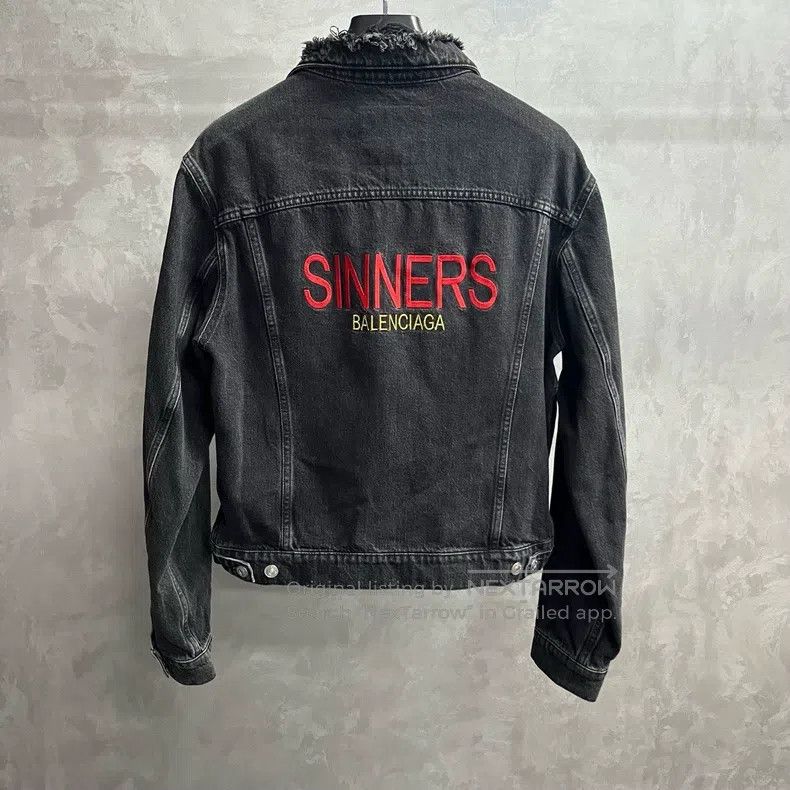 Balenciaga Balenciaga Classic black pattern embroidery single-breaste Size US M / EU 48-50 / 2 - 1 Thumbnail