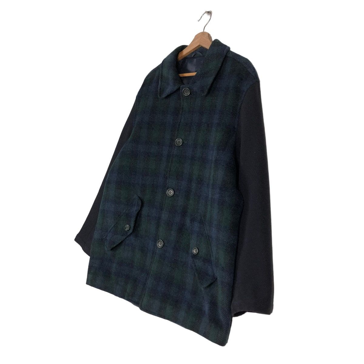 Japanese Brand VINTAGE WOOL DOUBLE BREAST BIKER JACKET RENOWN ISSEY MIYAKE Size US M / EU 48-50 / 2 - 2 Thumbnail