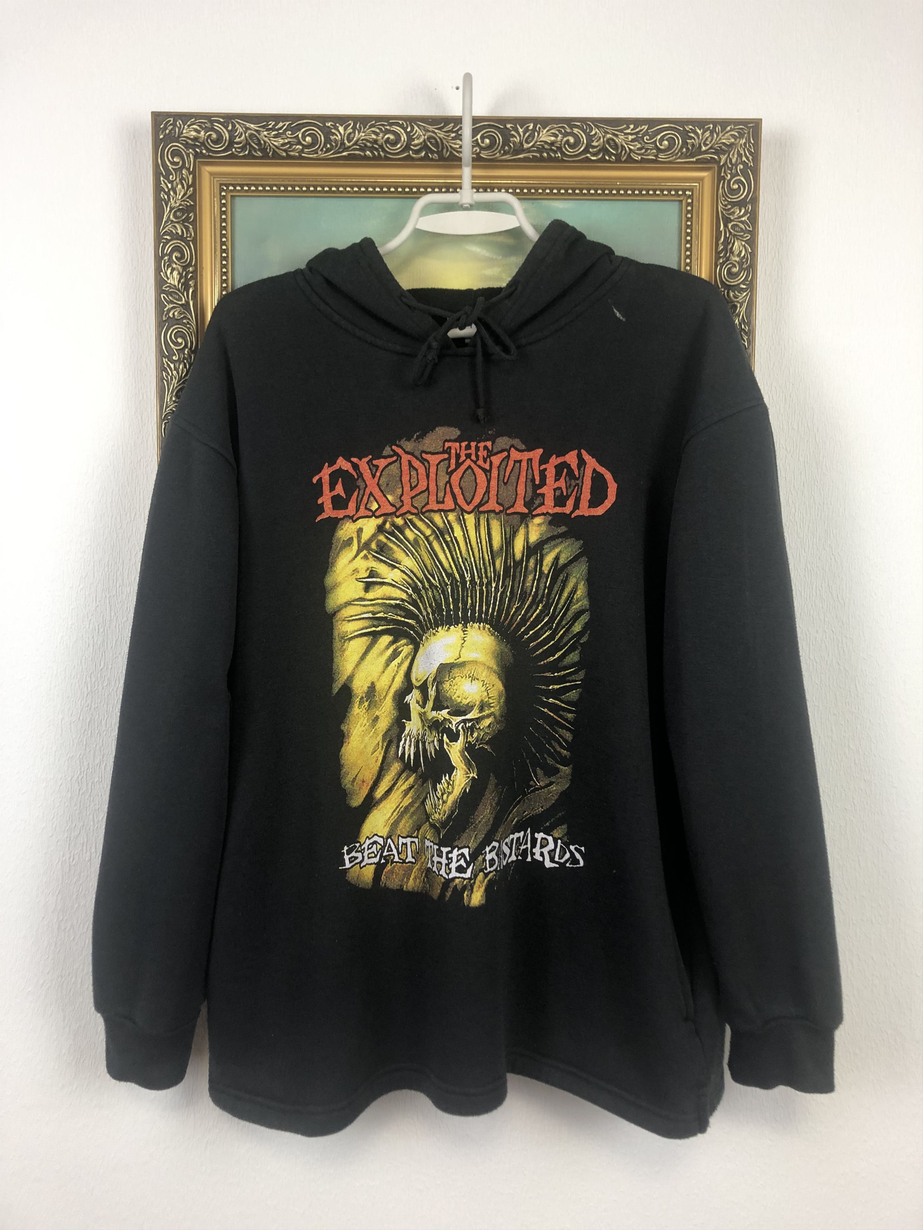 Vintage The Exploited Beat the Hoodie JAcket Rare Band