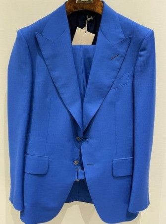 Tom Ford o1w1db10625 2LAP05 Suit in Blue Size US L / EU 52-54 / 3 - 2 Thumbnail