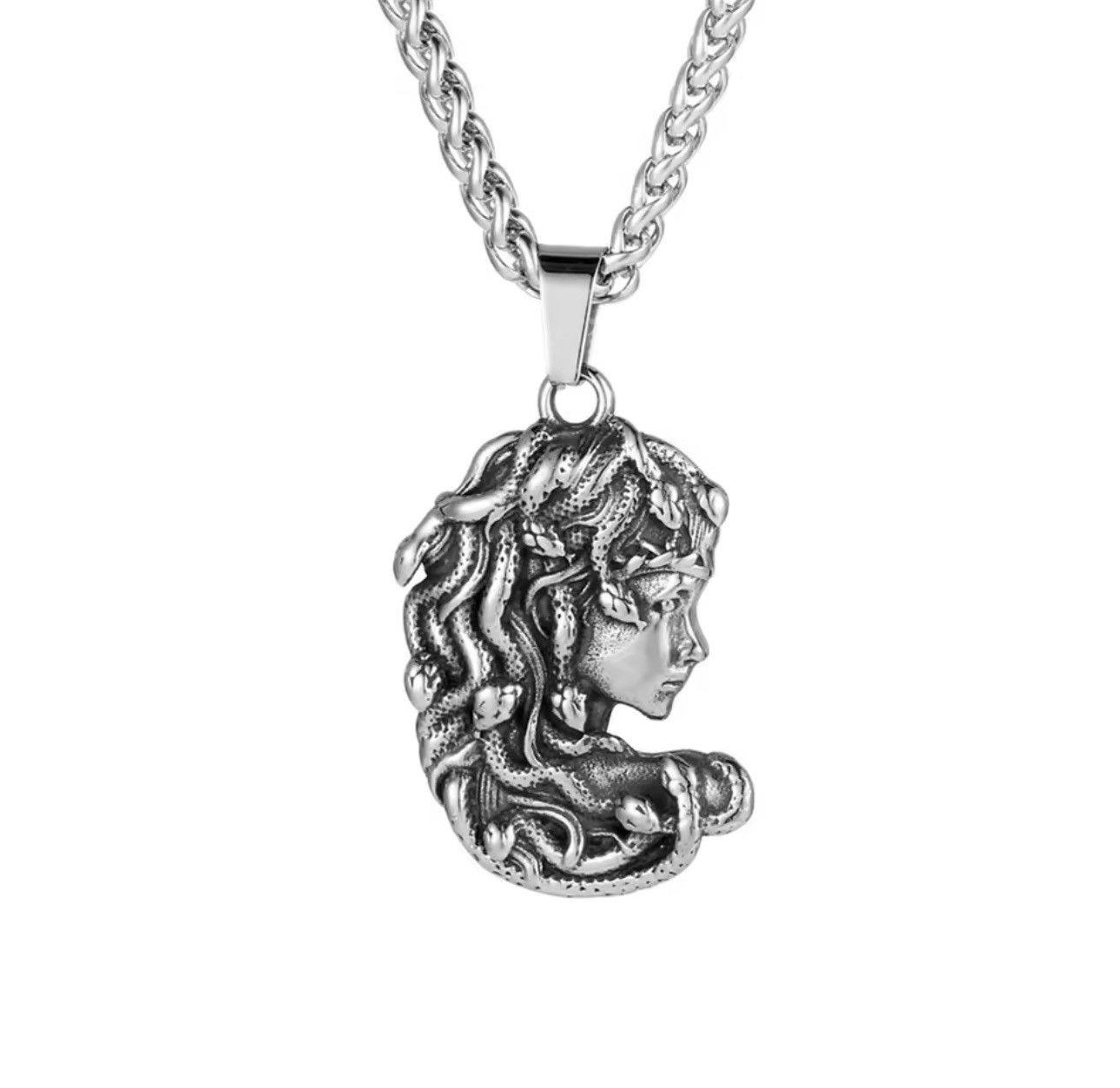 Other Gothic Punk Medusa Stainless Steel Pendants Necklace Chain Size ONE SIZE - 1 Thumbnail