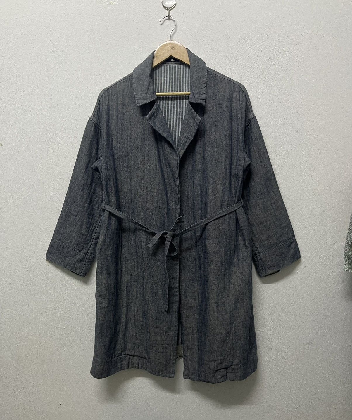 45rpm VINTAGE 45RPM INDIGO DYE CHORE LONG COTTON JACKET Size US L / EU 52-54 / 3 - 1 Thumbnail