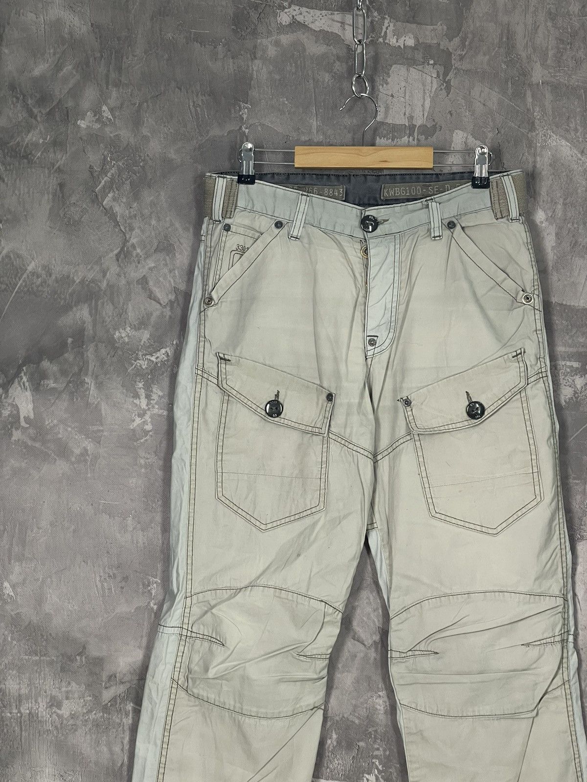 G-Star × Vintage Vintage G-Star Raw Cargo 3D Straight Tapered Pants Size US 32 / EU 48 - 3 Thumbnail