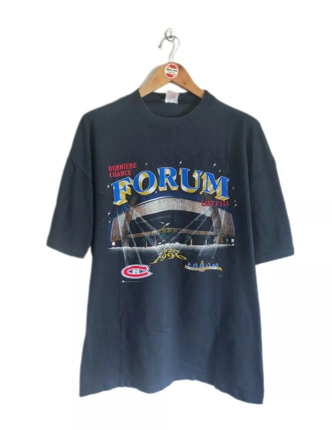 NHL × Vintage Vintage Montreal Canadian "Forum Last Call" 90s t- shirt Size US XL / EU 56 / 4 - 1 Thumbnail