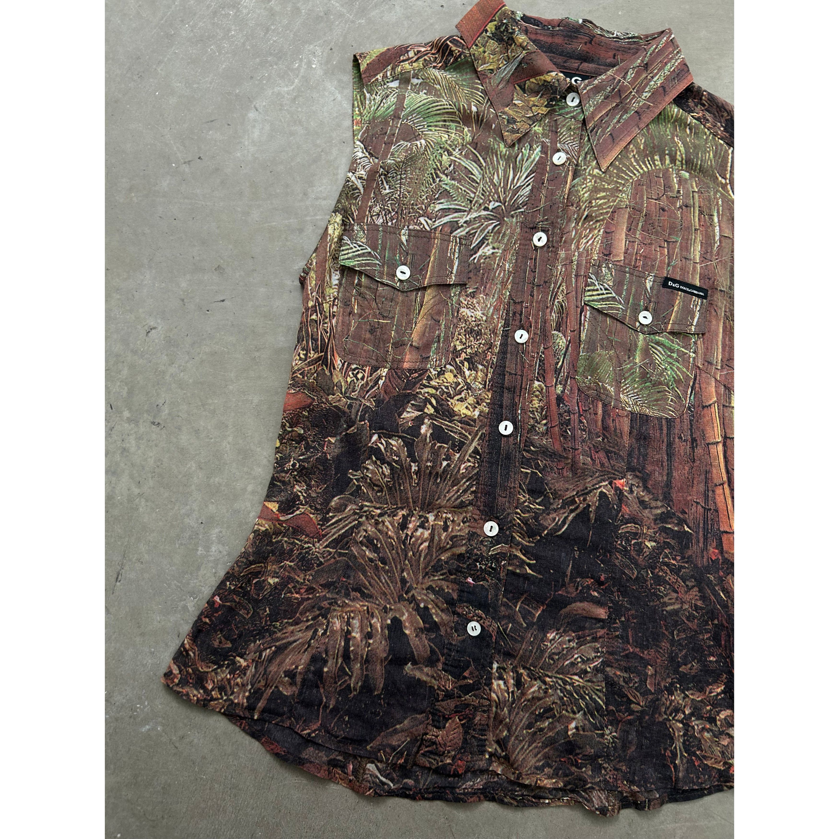 Dolce & Gabbana Dolce & Gabbana Forest Graphic Tank Top Size S / US 4 / IT 40 - 6 Thumbnail