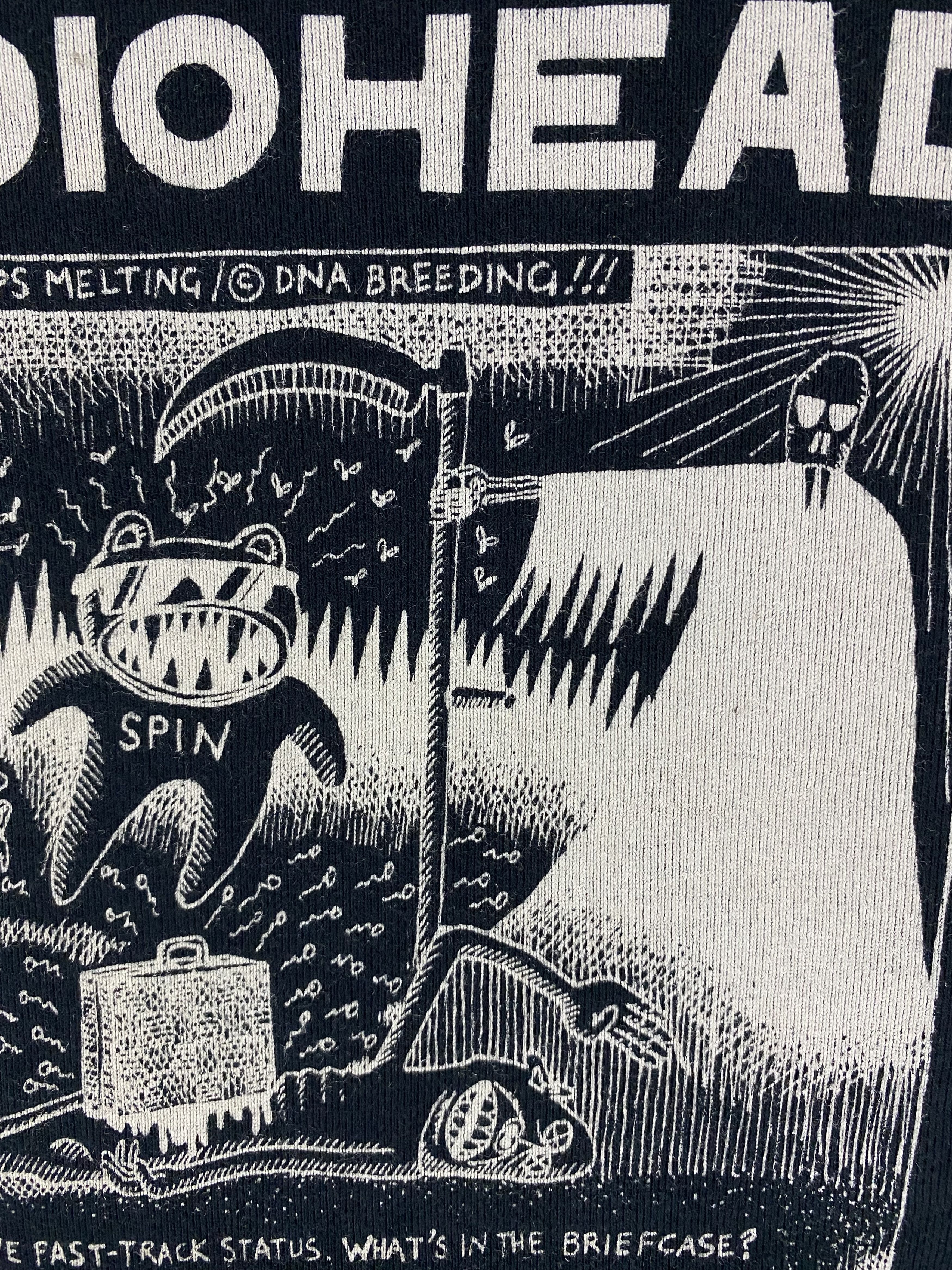 Band Tees × Vintage 2000s Radiohead stanley donwood artwork longsleeve shirt Size US S / EU 44-46 / 1 - 6 Thumbnail