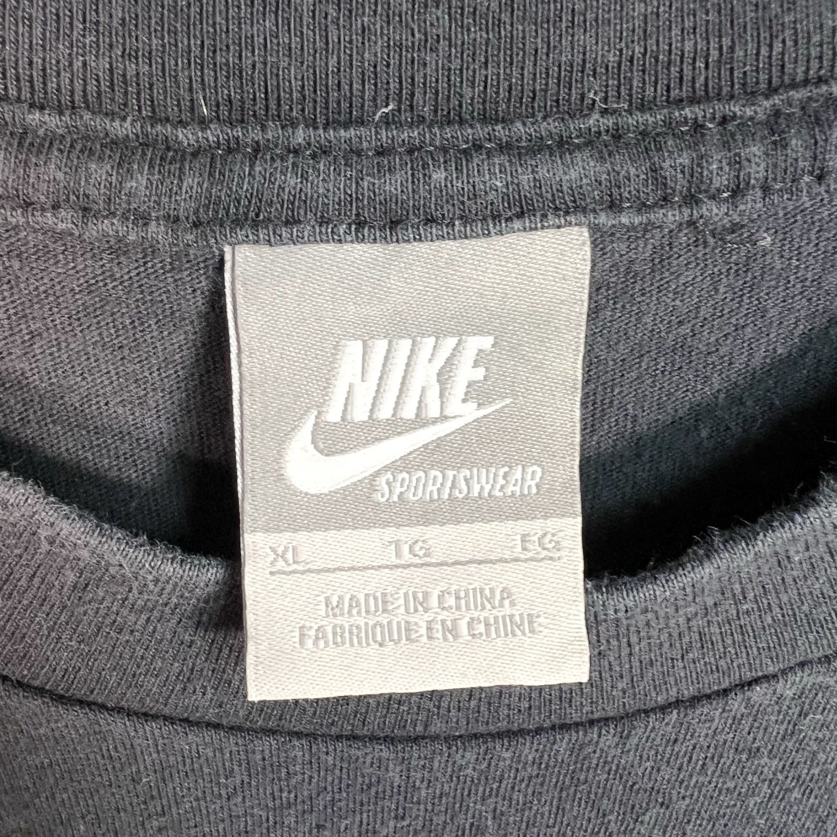 Nike VINTAGE Nike Sportswear Park Time Athlete Full Time Player T Shirt Adult XL Black Mens 2000s Graphic Tee Size US XL / EU 56 / 4 - 5 Thumbnail