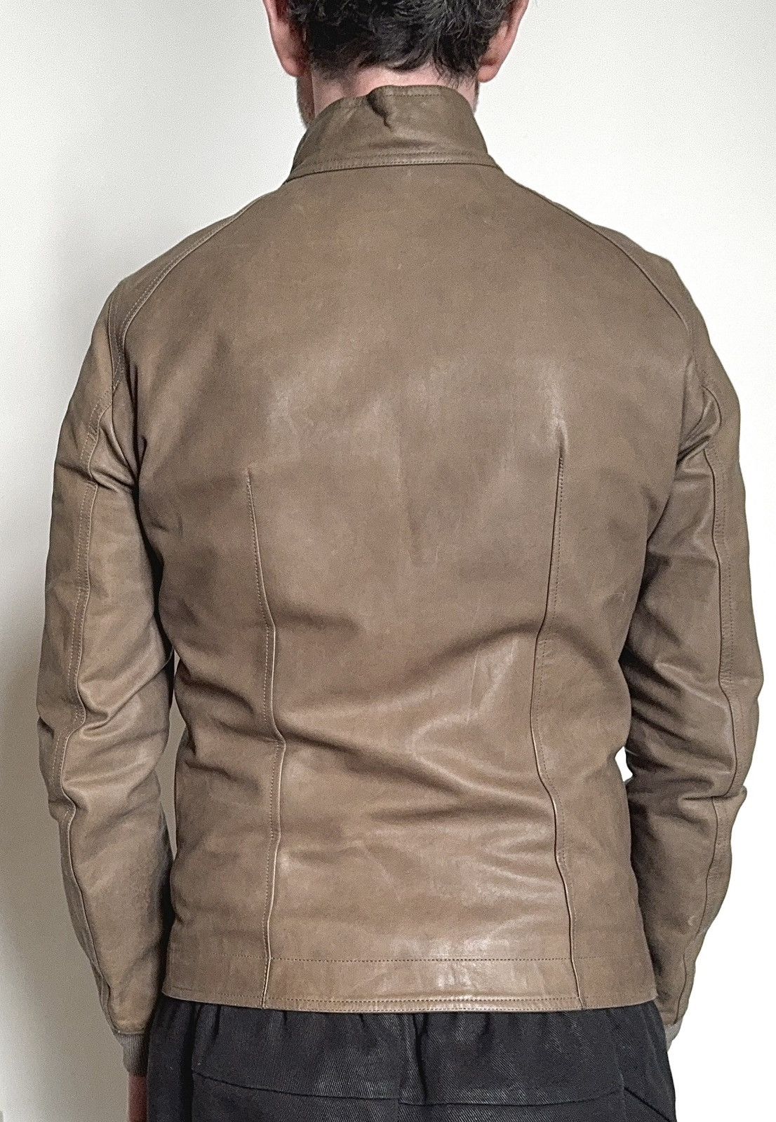 Rick Owens Rick Owen’s dark dust bike leather jacket Size US M / EU 48-50 / 2 - 9 Thumbnail