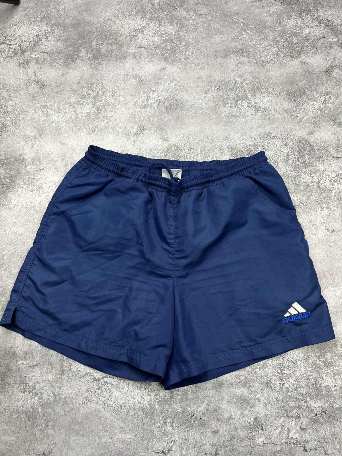 Adidas Vintage 90s Adidas Blue Athletic Shorts Size US 32 / EU 48 - 1 Thumbnail