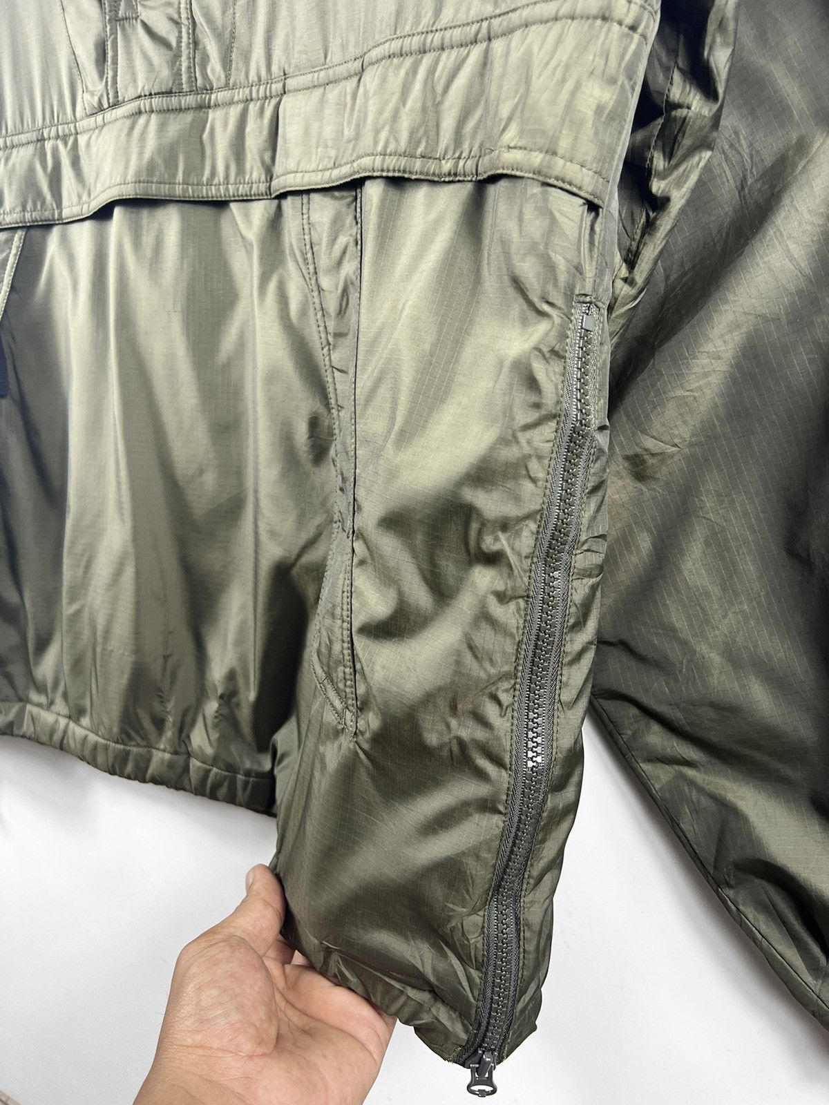 Japanese Brand × Uniqlo × Vintage 🔥 Vintage Uniqlo Anorak hoodies sunfaded olive green Size US M / EU 48-50 / 2 - 7 Thumbnail