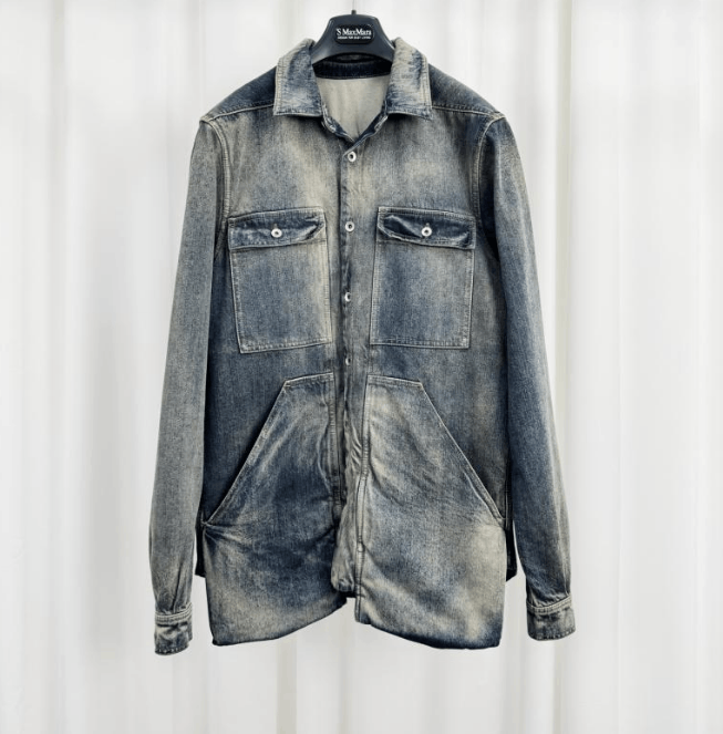 Rick Owens Rick Owens Washed Denim Shirt Jacket Size US XS / EU 42 / 0 - 1 Thumbnail