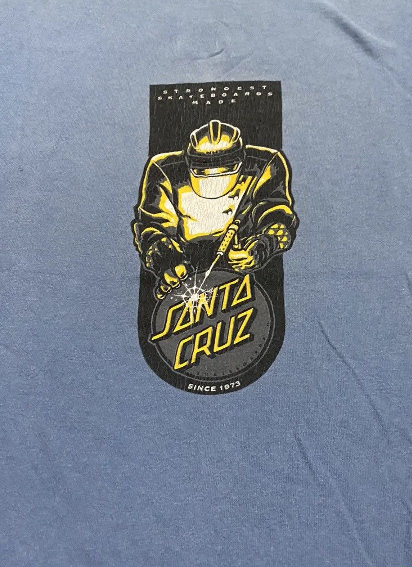 Santa Cruz Skateboards × Vintage VINTAGE DISTRESS SANTA CRUZ T-SHIRT Size US L / EU 52-54 / 3 - 3 Thumbnail