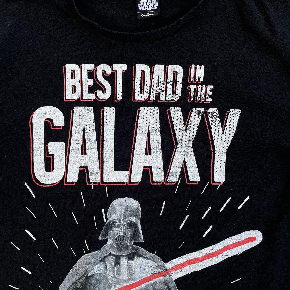 Star Wars × Vintage Vintage Star Wars T-shirts Best Dad in the Galaxy Cartton Size US L / EU 52-54 / 3 - 5 Thumbnail