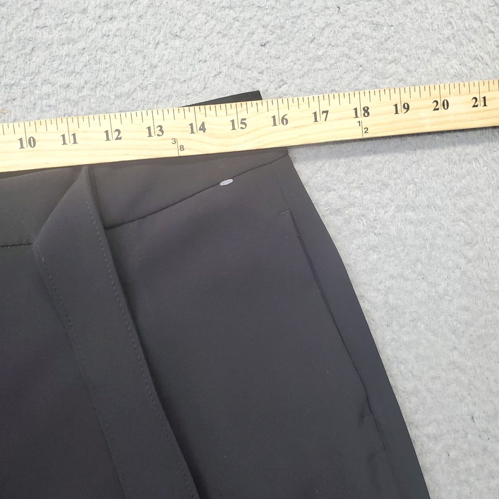 Vintage WIDE LEG Women's 10 Black Cropped Pants Wide-Leg Stretch Pleated Tie Waist Classic Fit Trousers Size 32" / US 10 / IT 46 - 6 Thumbnail