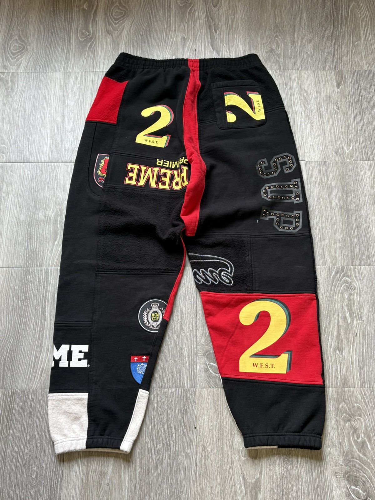 Supreme Supreme Black Patchwork Pants SS25 Size US 34 / EU 50 - 5 Thumbnail