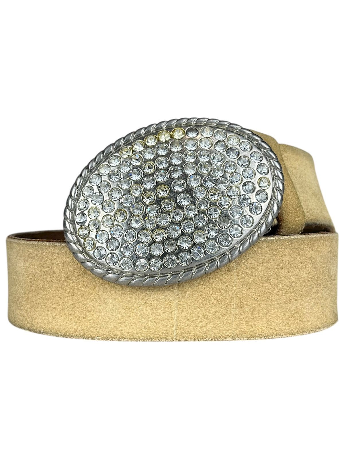 Comme des Garcons Homme Plus Crystal Rhinestone Buckle Belt