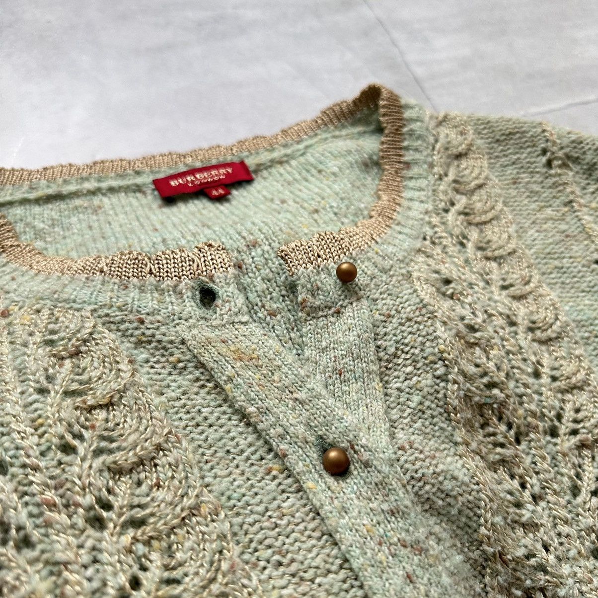 Burberry Burberry London Vintage Lace Pointelle Knit Cardigan Size M / US 6-8 / IT 42-44 - 13 Thumbnail