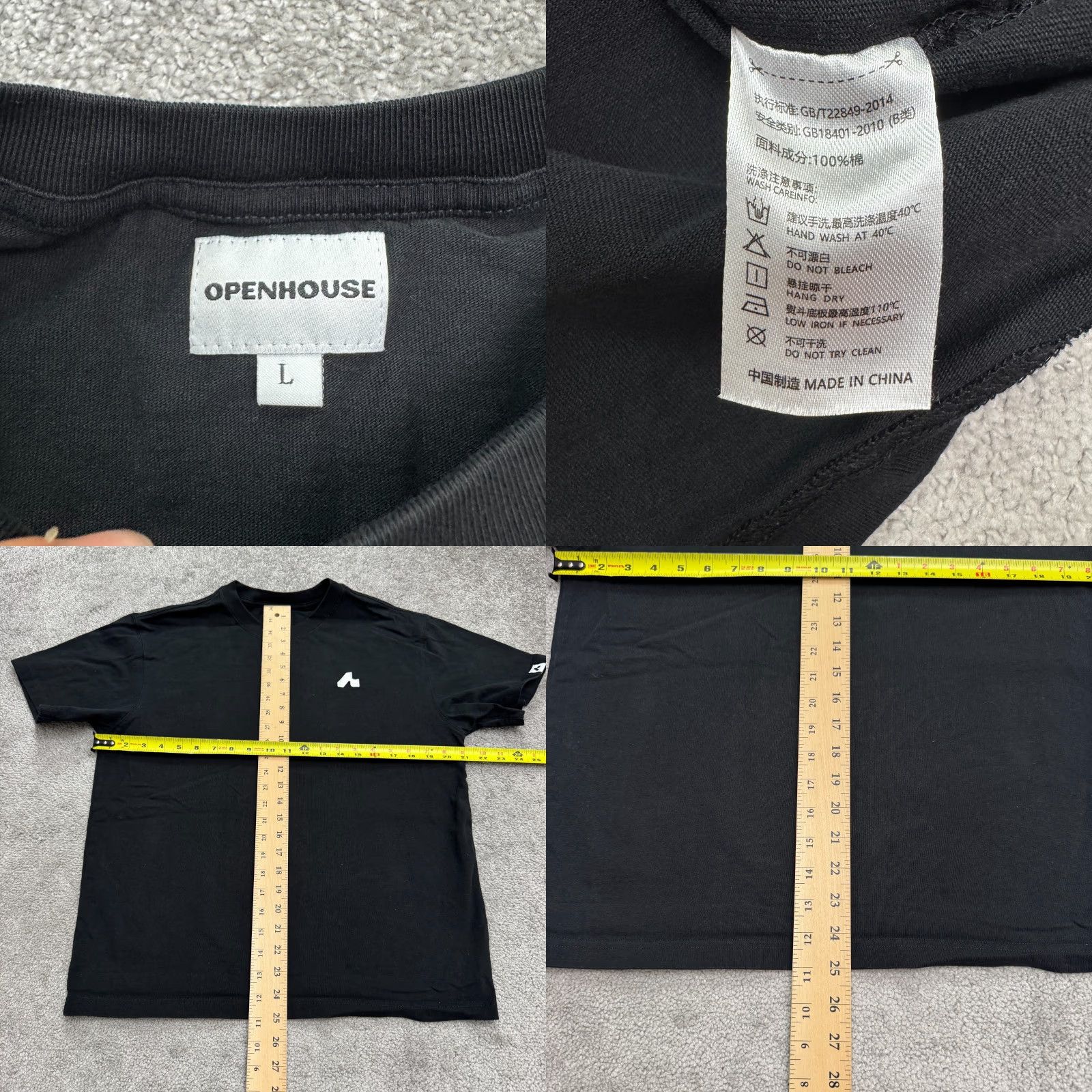 Vintage VINTAGE Openhouse Embroidered Cotton T-Shirt Men Large Black Streetwear Casual Short Sleeve Size US L / EU 52-54 / 3 - 8 Thumbnail