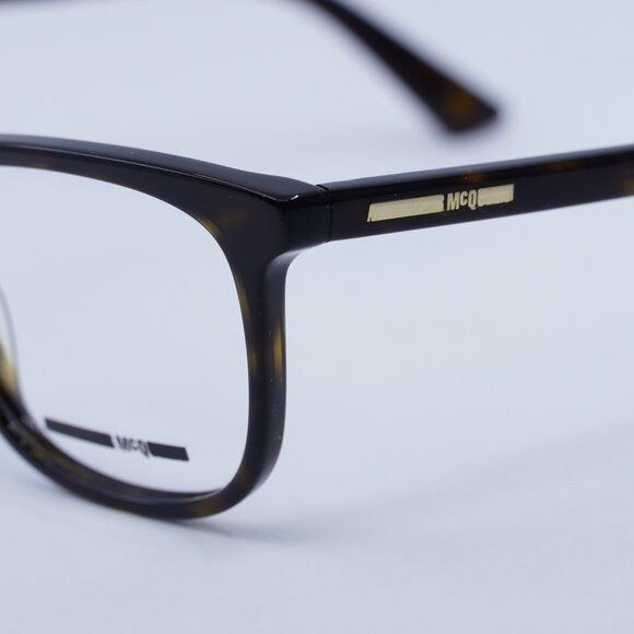 McQ Alexander McQueen McQ by Alexander McQueen MQ0276O 002 Eyeglasses Havana 52mm Size ONE SIZE - 2 Thumbnail