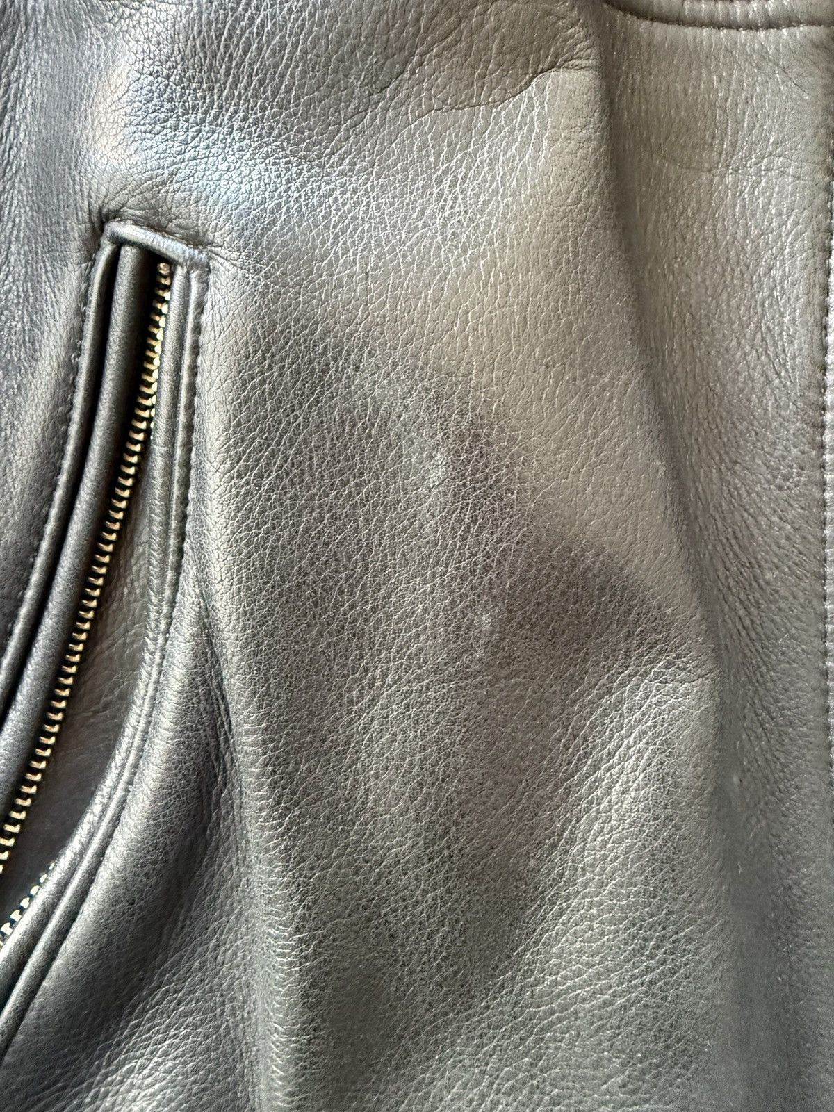 Other Jane Moto Black Leather Bomber Jacket — Made in Brooklyn, NY Size US M / EU 48-50 / 2 - 6 Thumbnail