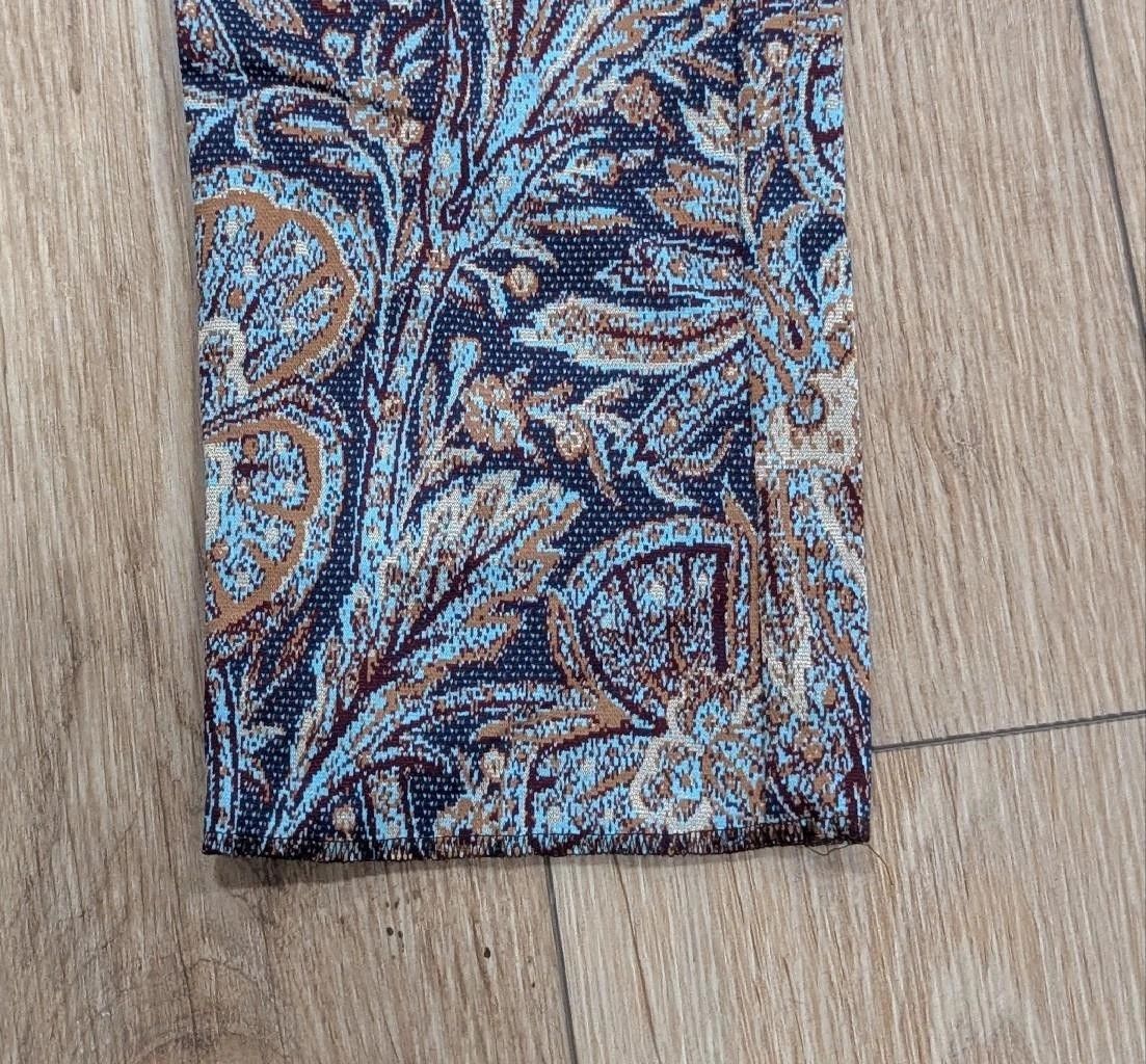 Etro ETRO Floral Print Trousers Navy/Brown 50 US 34 Size US 34 / EU 50 - 6 Thumbnail