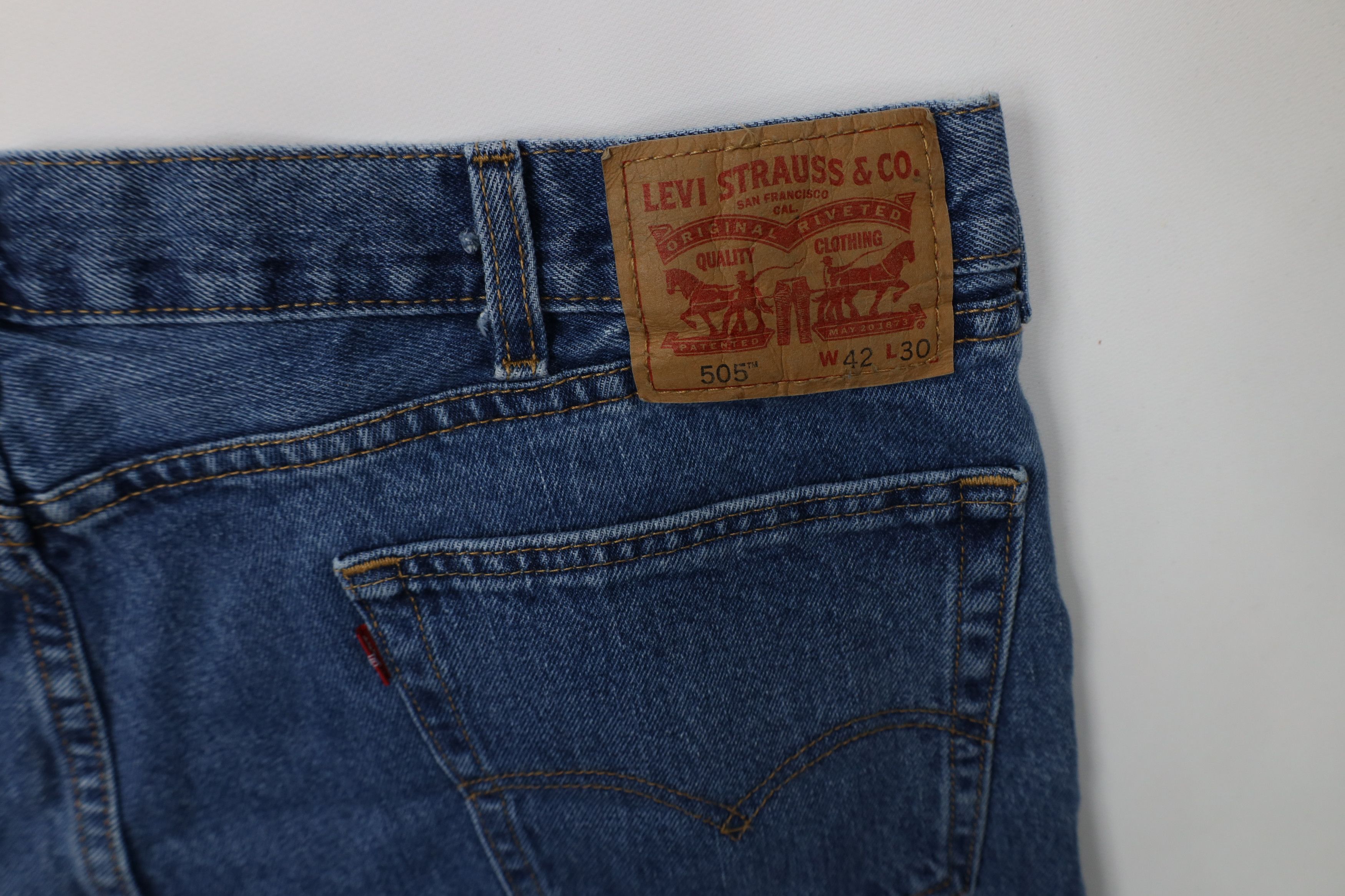 Levi's Vintage Y2K Levis 505 Regular Fit Straight Leg Denim Jeans Size US 42 / EU 58 - 15 Thumbnail