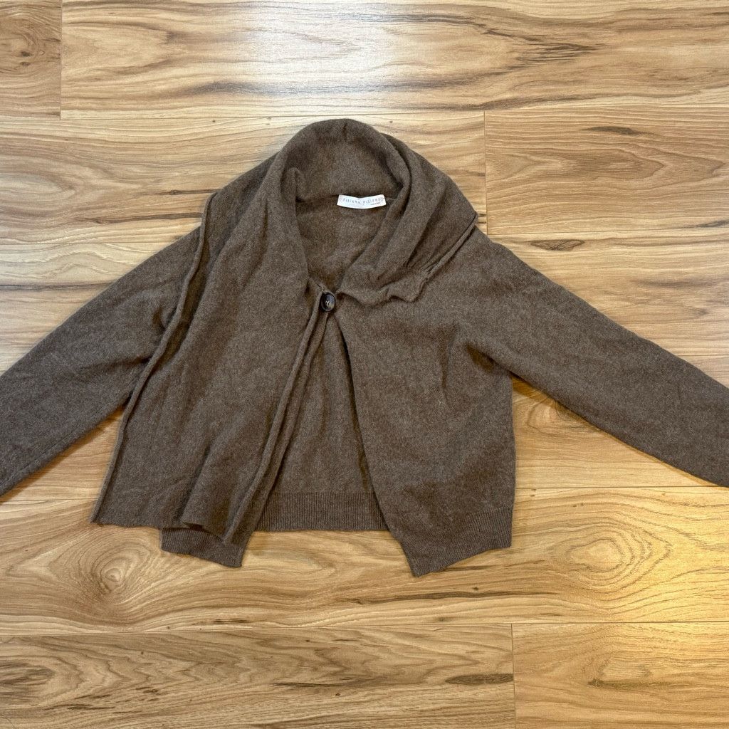 Fabiana Filippi Women’s Brown Wool Cardigan (size see photo)