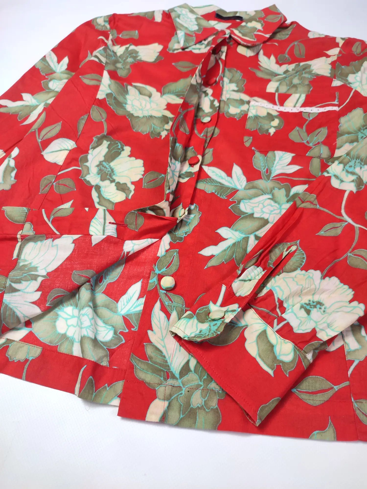 Japanese Brand × Kenzo Vintage Kenzo Paris Floral button shirt Size S / US 4 / IT 40 - 4 Thumbnail