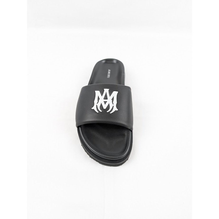 Amiri o1rshd1 Leather Slide in Black / White Size US 7 / EU 40 - 13 Thumbnail