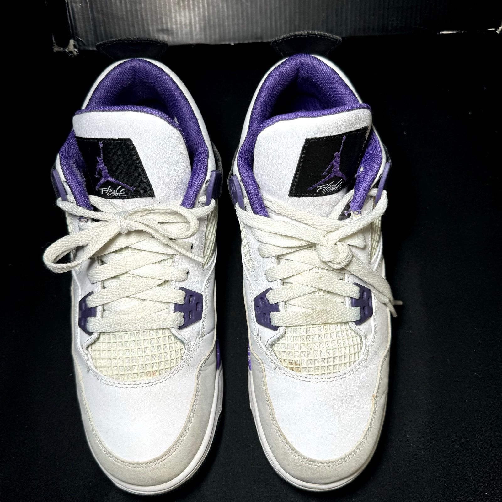 Jordan Brand × Nike Nike Air Jordan 4 Retro GS UItraviolet Men's Shoes - Size 7 Size US 7 / EU 40 - 3 Thumbnail