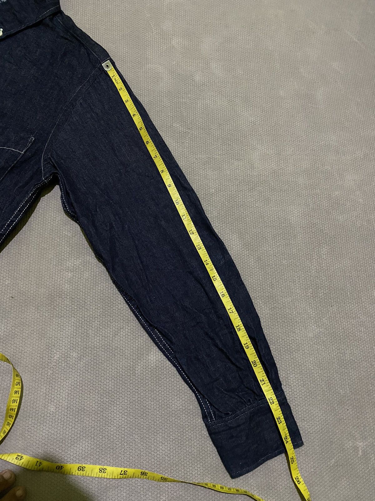 20471120 × Japanese Brand Duffer denim blue indigo long shirt Size US L / EU 52-54 / 3 - 12 Thumbnail