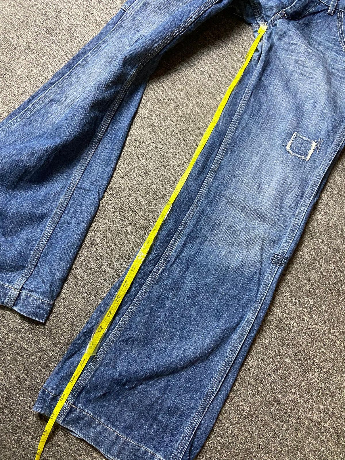 Japanese Brand × Jean × Vintage RELAY STATION Brand Loose Fit Cut Denim Jeans (128) Size US 30 / EU 46 - 7 Thumbnail