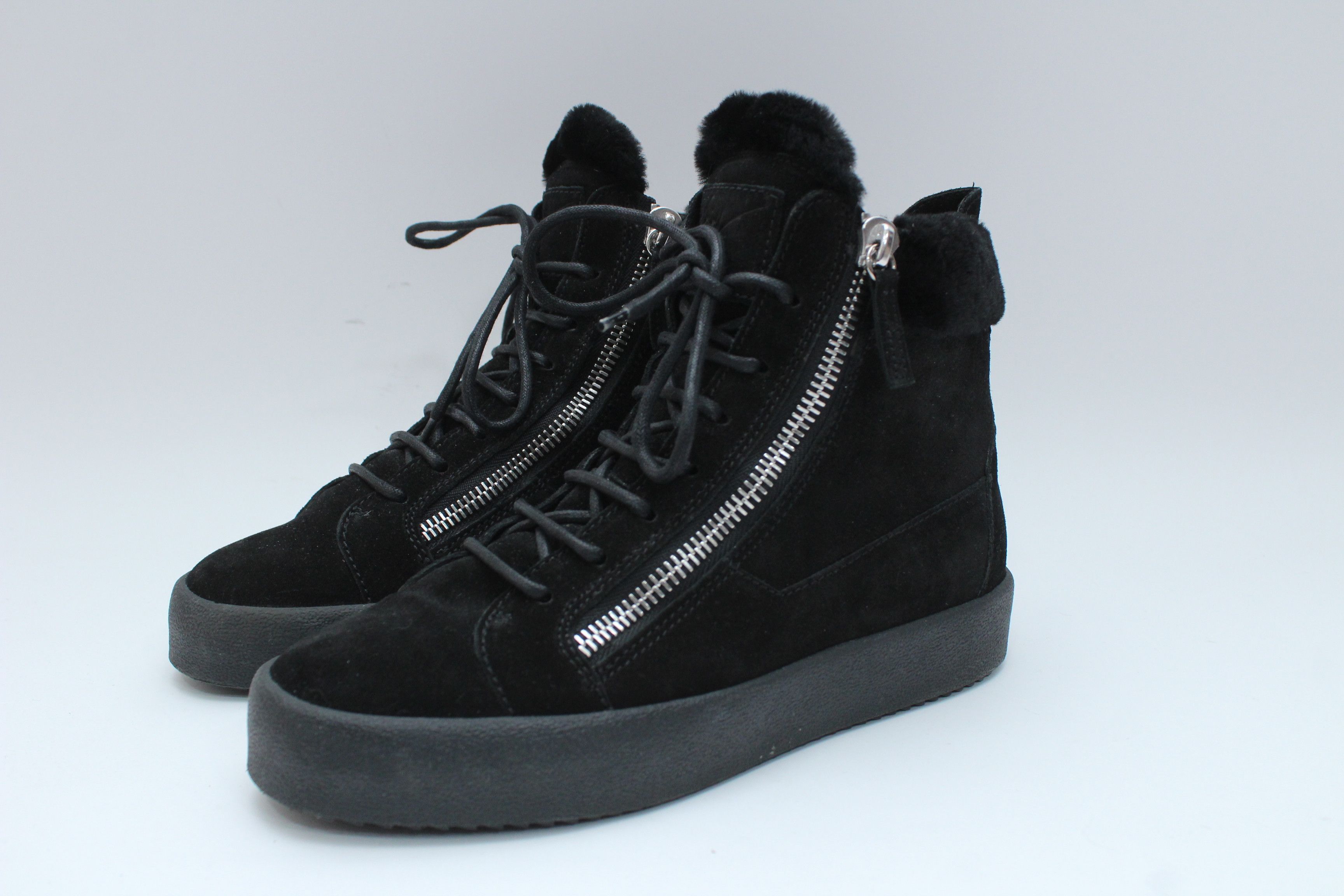 Giuseppe Zanotti Giuseppe Zanotti Suede Shearling High-Top Sneakers 41 Size US 8 / EU 41 - 5 Thumbnail