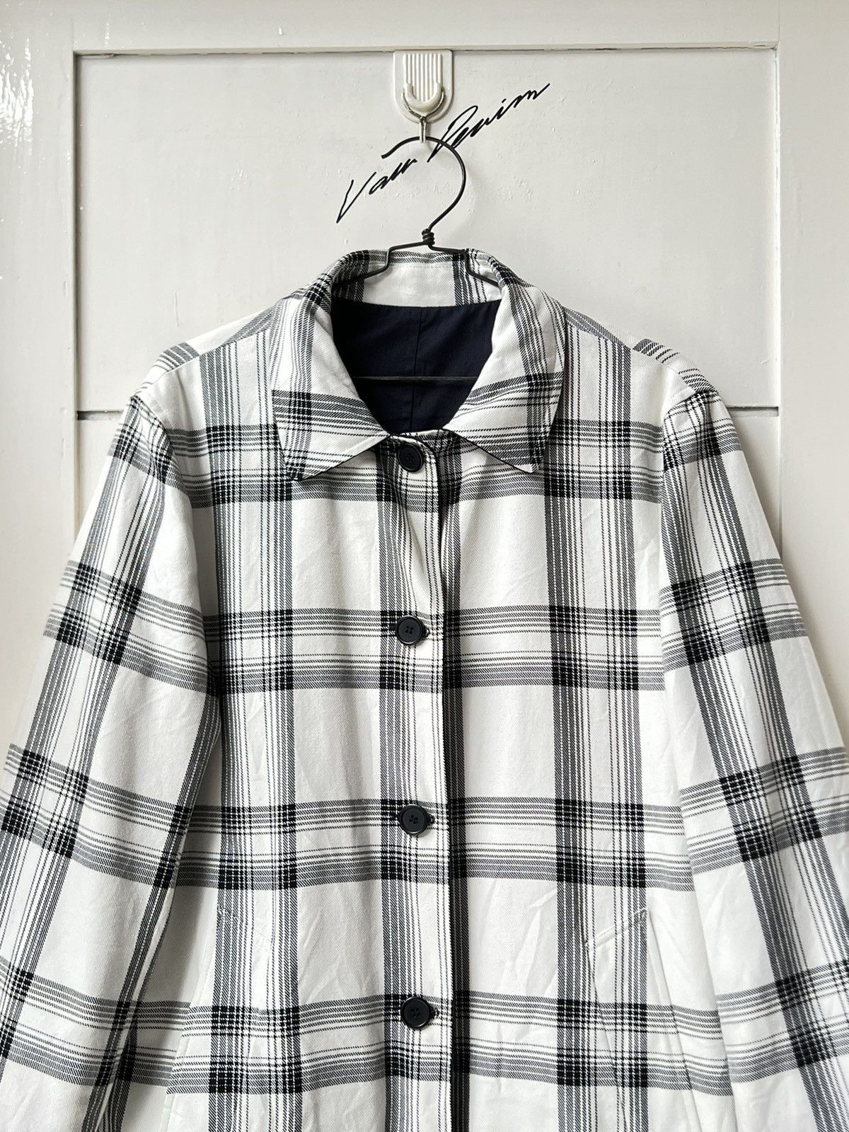 Sandro SANDRO Paris Navy Reversible Coat Jacket Size US M / EU 48-50 / 2 - 7 Thumbnail