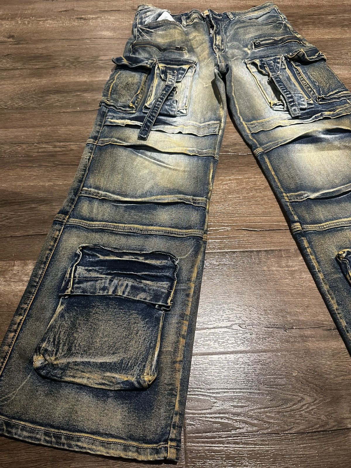 Diesel Blue Cargo Utility Denim Jeans w Diesel Finish Size US 32 / EU 48 - 6 Thumbnail