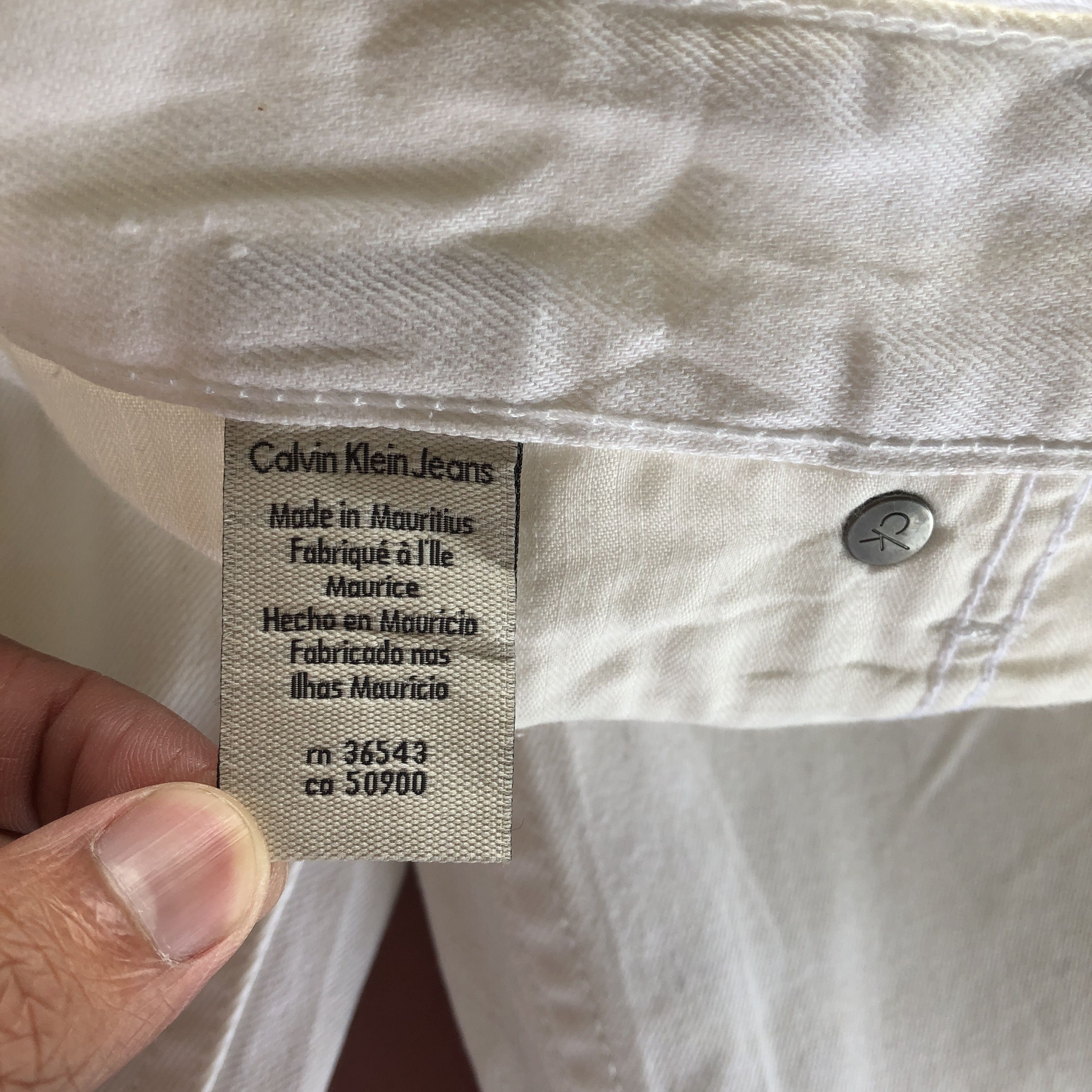 Calvin Klein Vintage Y2K Calvin Klein Jeans White Calvin Klein Denim Size US 32 / EU 48 - 9 Thumbnail