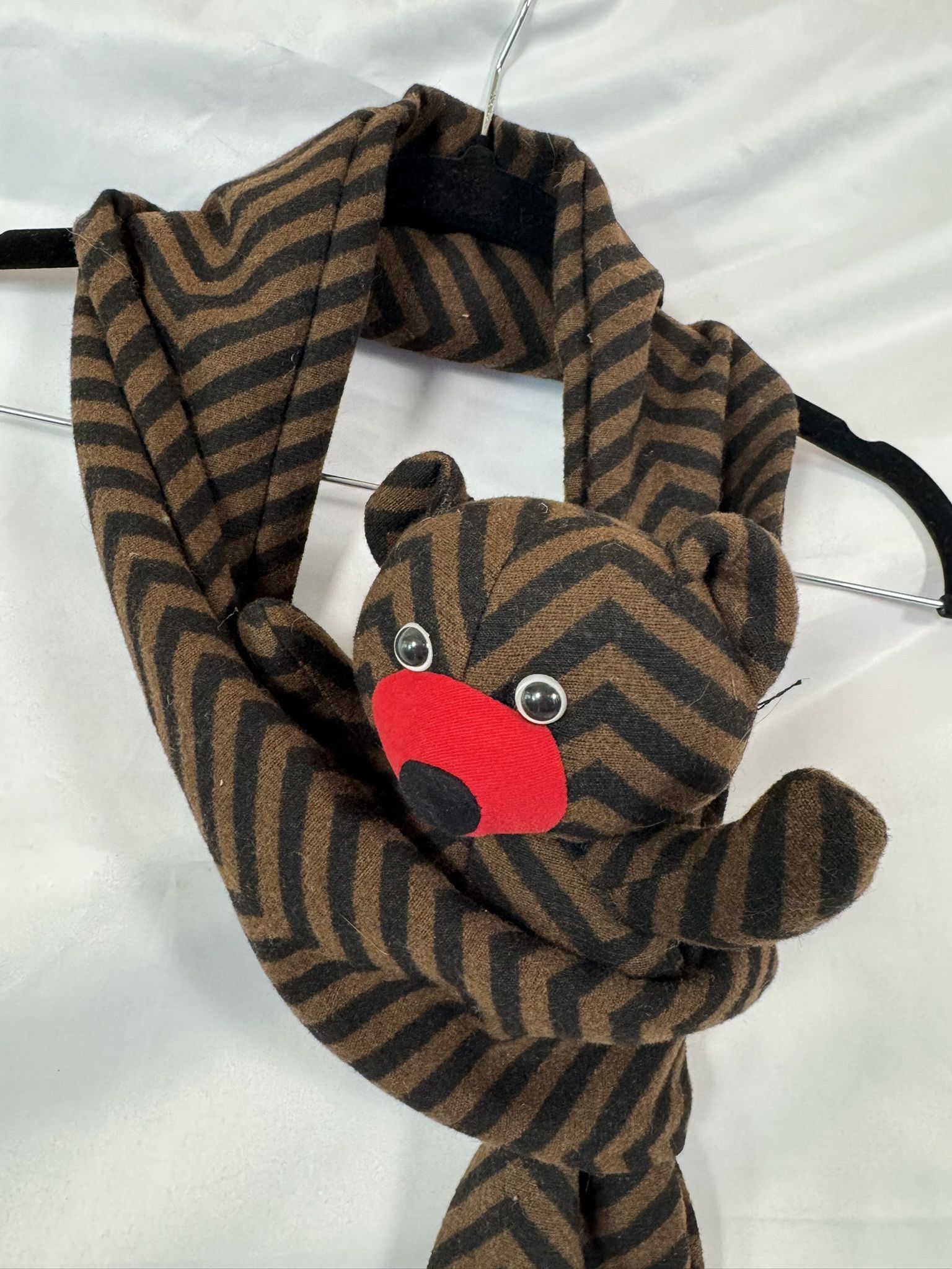 Jean Charles De Castelbajac JC de Castelbajac Paris Teddy Bear Scarf Brown Size ONE SIZE - 6 Thumbnail